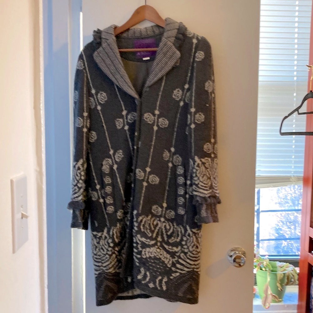 Vintage sweater coat